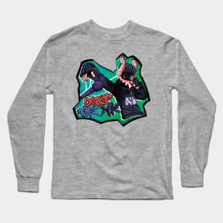 fnf tabi graffiti drop the mic Long Sleeve T-Shirt